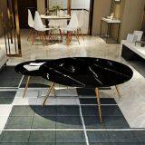 High Quality Round White Coffee Table Calacutta White Table Top thumbnail-3