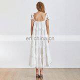 TWOTWINSTYLE Strapless Off Shoulder Backless Ruffles Bow Dresses Female Fashion 2020 thumbnail-6