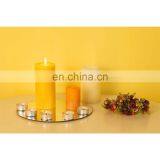 Glass Mirror Candle Plate for Wedding Christmas Party Table Decorations thumbnail-5
