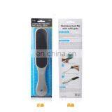 Pedicure Tool Dead Skin Remover Metal Stainless Steel Curved Foot File Set With Refill Grits