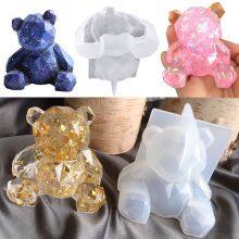Hot Sale 1pcs Diy Crystal Epoxy Three-dimensional Geometric Bear Mold Car Aromatherapy Three-dimensional Decoration Home thumbnail-5