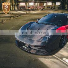 Black Sails Style Carbon Car Engine Cover Vents Hood Bonnet For Ferrari 458 thumbnail-1