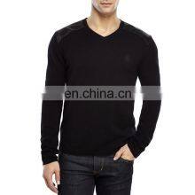 Mens Fashion Woolen Sweater With Shoulder Pad
