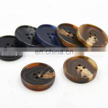 Fashion Overcoat Lady Sewing 4 Holes Polyester Resin Button for Clothes