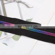 Customized Wholesale Rainbow Zipper Garment Supplies Colorful Resin Zipper thumbnail-3