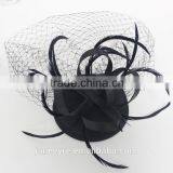 Hair Accessories Hair Clip With Feather and Veil Fascinator Hat thumbnail-6
