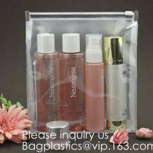 SLIDE COSMETIC MAKEUP BAG, TOILETRY TRAVEL POUCH, HOLOGRAPHIC ORGANIZER, BIKINI SWIMWEAR PACKAGE