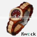 Small dail bamboo wooden watch,auto date,fashionable and luxury watch