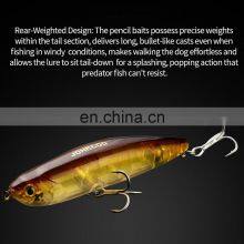 JOHNCOO Pencil Fishing Lures Topwater Wobblers 100mm 18g Surface Walk The Dog Bass Pike Sparrow Hard Bait WTD Popper thumbnail-3