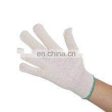 Xiantao Wholesale Reusable Safety Work Glove Labor Protective Hand Guantes White Cotton Knitted Gloves