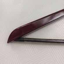 Hotel Closet Coat Suit Wooden Hanger With Bronzer Chrome Plated Round Hook Custom Logo Display Racks thumbnail-4