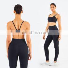 Outdoor Wear Custom Logo In Stock Leggings Fitness Women Clothing Gym Wear Yoga Set thumbnail-5