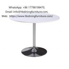 White round MDF coffee table