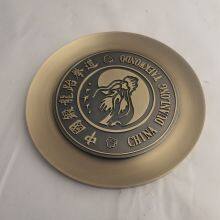 Customized Brass Doorplate Storefront Sign With Antique Relief Copper Plate Decoration. Aluminum Plaque for Villa Tea Room. thumbnail-5