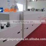 Food, metal, rubber and plastic products such as tunnel ovens, tunnel drying lines, conveyor dryer