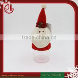 Christmas Gift Bag Sanya Claus Shape Candy Bottle For Party Decoration Tall Cartoon Candy Box