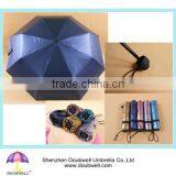 High Quality Manual Open UV Fabric 3 Foldable Umbrella