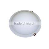 2 Light Ceiling Flushmount Light (Lampara de Techo)in 3 Satin Nickel Finish Clips With a 12" Acid Wash Painted Glass Bowl thumbnail-1