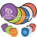 The Latest 190T Polyester Folding Fan Frisbee Hand Fans With Pouch