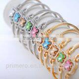 Austria Crystal Rhinestone Gold Charm Bracelets Elegant Butterfly Bangle For Women thumbnail-6