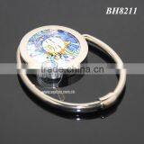 New Arrival Round Portable Swivel Alloy Purse Handbag Holder S Shaped Custom Metal Folding Hook Hanger thumbnail-5