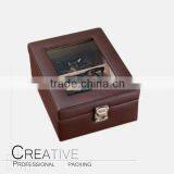 Custom Sunglasses Box PU Leather Sunglasses Box