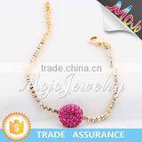 Adjustable Beautiful Golden and Crystal Bracelets thumbnail-2
