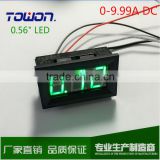 LED DC0-9.99A Digital Panel Ammeter AMP Ampere Meter with internal Shunt