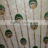 Customized Peacock Design Art Shell Mosaic Picture Wall Paper for Background Wall thumbnail-3