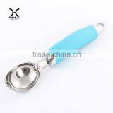 Stainless Steel Ice Cream Spoon With ABS +TPR Handle