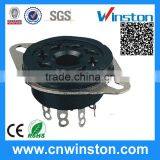 PL-08 General Miniature 300V 10A Round Type 8 Pins Bakelite Electrical Automotive Relay Socket With CE