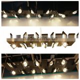 Hot sale black commercial pendant lighting fixtures with dimming, commercial chandeliers for office meeting room