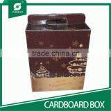 CARDBOARD BOX WINE PACKAGE BOX WITH HANDLE