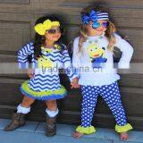 Wholesale New Design Minions Cartoon Style Baby Girl Boutique Outfit thumbnail-1