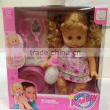 Hot Selling 14inch Soft Material Doll Set Drinking Peeing Girl Baby Doll Toy thumbnail-6