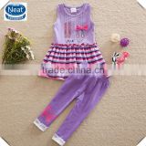(SD6618) 2-6y 2 colors ready to ship baby clothes sets summer cool girls clothing sets children garments
