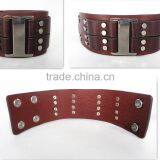 Hot Sale Wrap Leather Bracelet Stain Steel Handmade Men's Leather Bracelet thumbnail-6