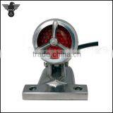 LED Retro Aluminum Tribar Motorcycle Tail Light for Harley Cafe Racer thumbnail-2