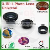 3 in 1 Lens for Iphone Lens Mobile Phone Lens Fisheye+marco+wide General Use thumbnail-4