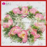 Deoration Wedding Hair Wreaths Artificial Flowers Pink thumbnail-1