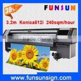2016 New Design Konica Head Printer Funsunjet FS3204N/3208N for Sticker and Banner thumbnail-1