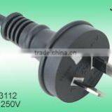 Australian SAA Power Cord 10A 250V~ With IEC Connector C7