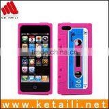 High Quality Silicone Cassette Tape Skin Cover for Iphone 5 thumbnail-1