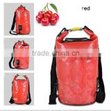 PVC tarpaulin swimming dry bag backpack, custom logo waterproof ocean pack dry bags