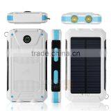 2016 Trending Products 10000mAh Lithium Polymer Battery IP67 Waterproof Solar Power Bank With Flashlight Compass for Outdoor thumbnail-1
