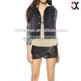 Best Quality 100% Cotton Soft Washed do the Old Mark Faded Vintage Denim Jacket (JXW1540) thumbnail-1