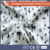 2016 textile pigment printed cotton fabric for shirt print CVC50/50 fabric high quality garment
