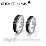 Wholesale Custom Stainless Steel Couples Engagement Wedding Rings thumbnail-1