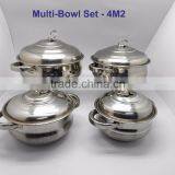 Stainless Steel Multi Bowl Set- Cooking and Serving thumbnail-1
