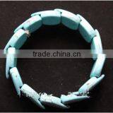 Turquoise Stone Beaded Bracelet thumbnail-1